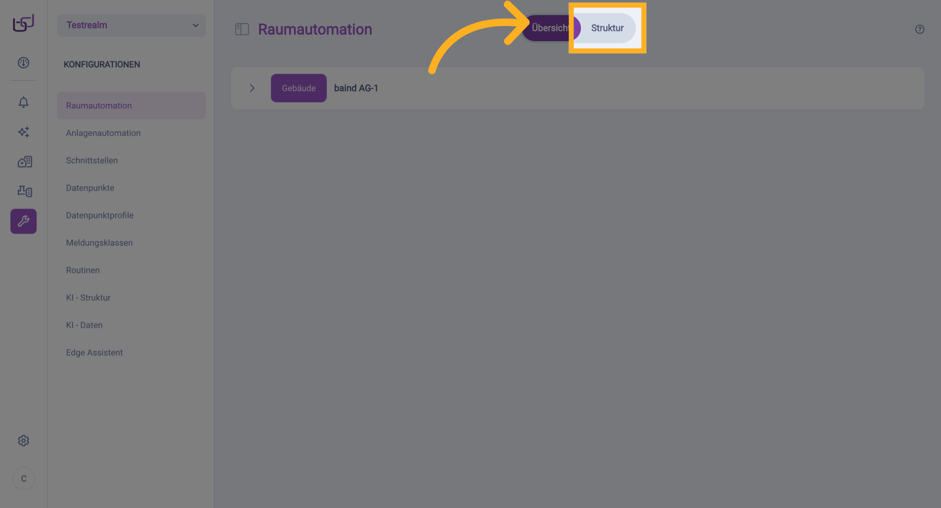 Struktur Bereich Auswählen