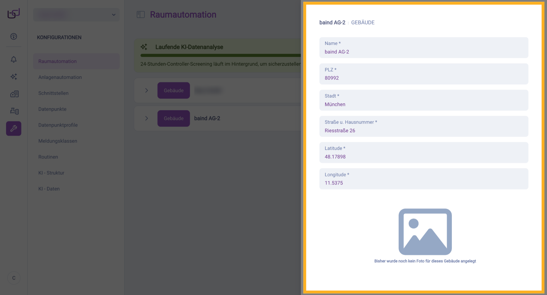 Gebäudedetails ohne Schreibrechte