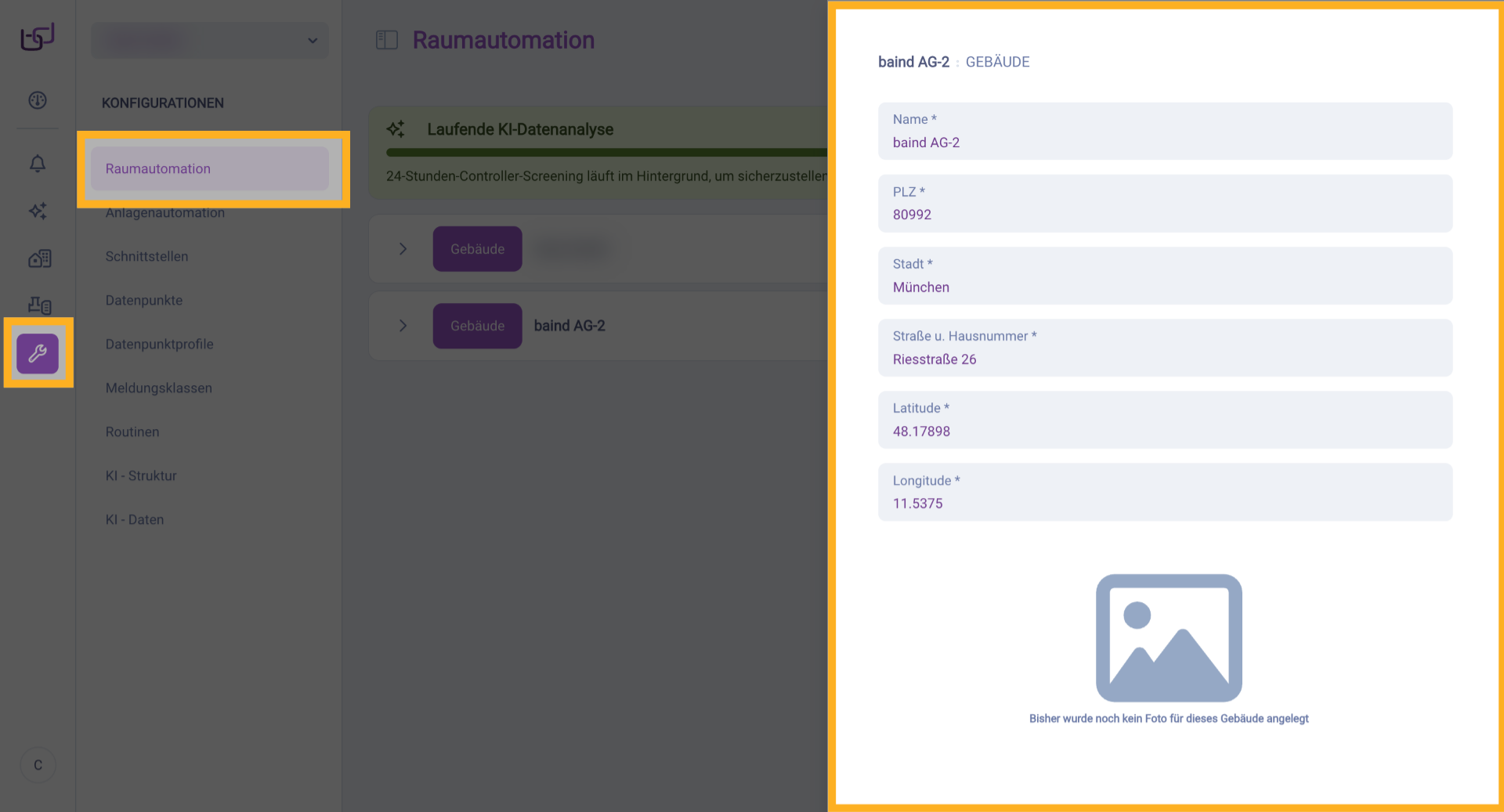 Gebäudedetails ohne Schreibrechte