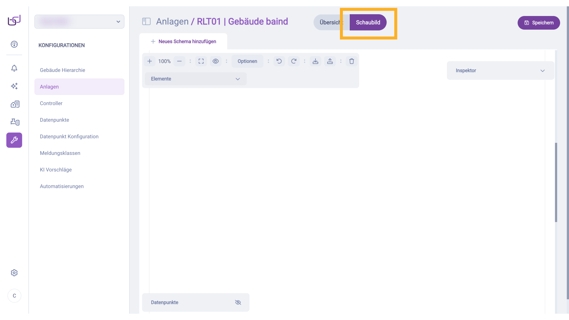 Anlagenschaubild anlegen