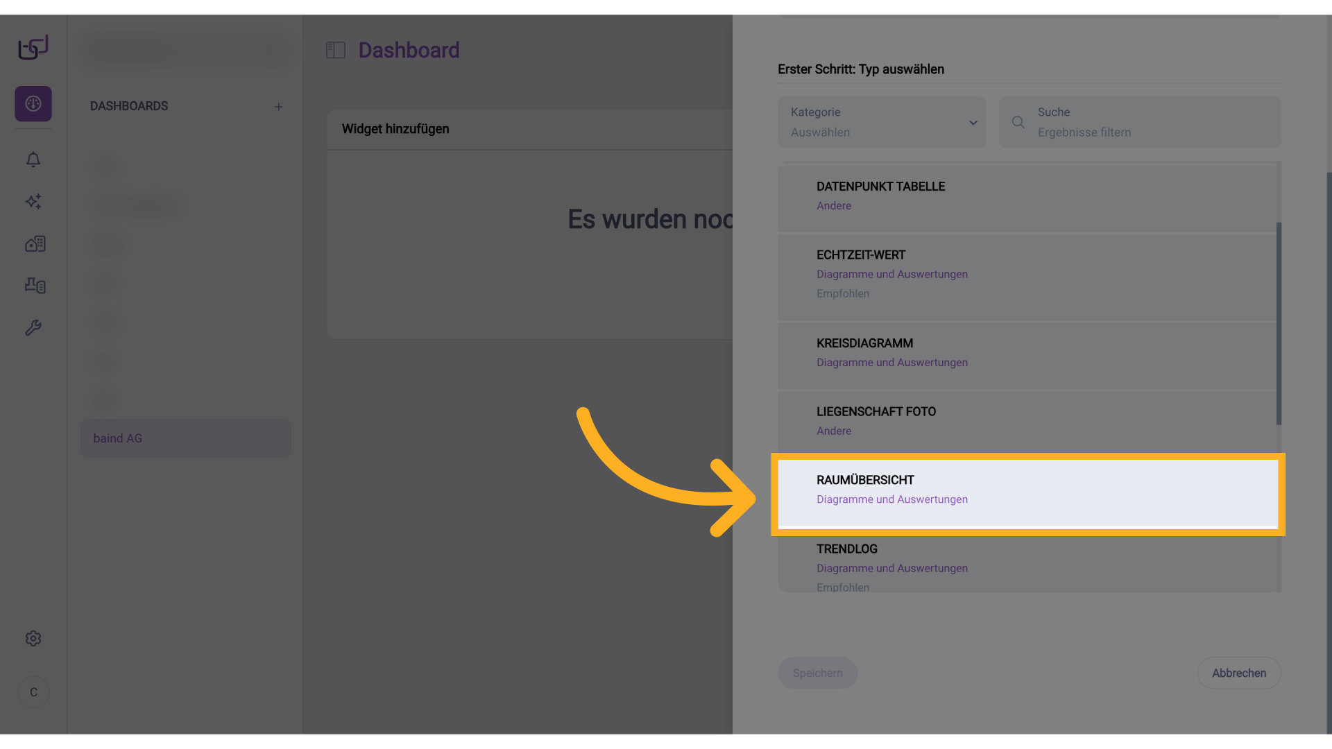 Widget konfigurieren