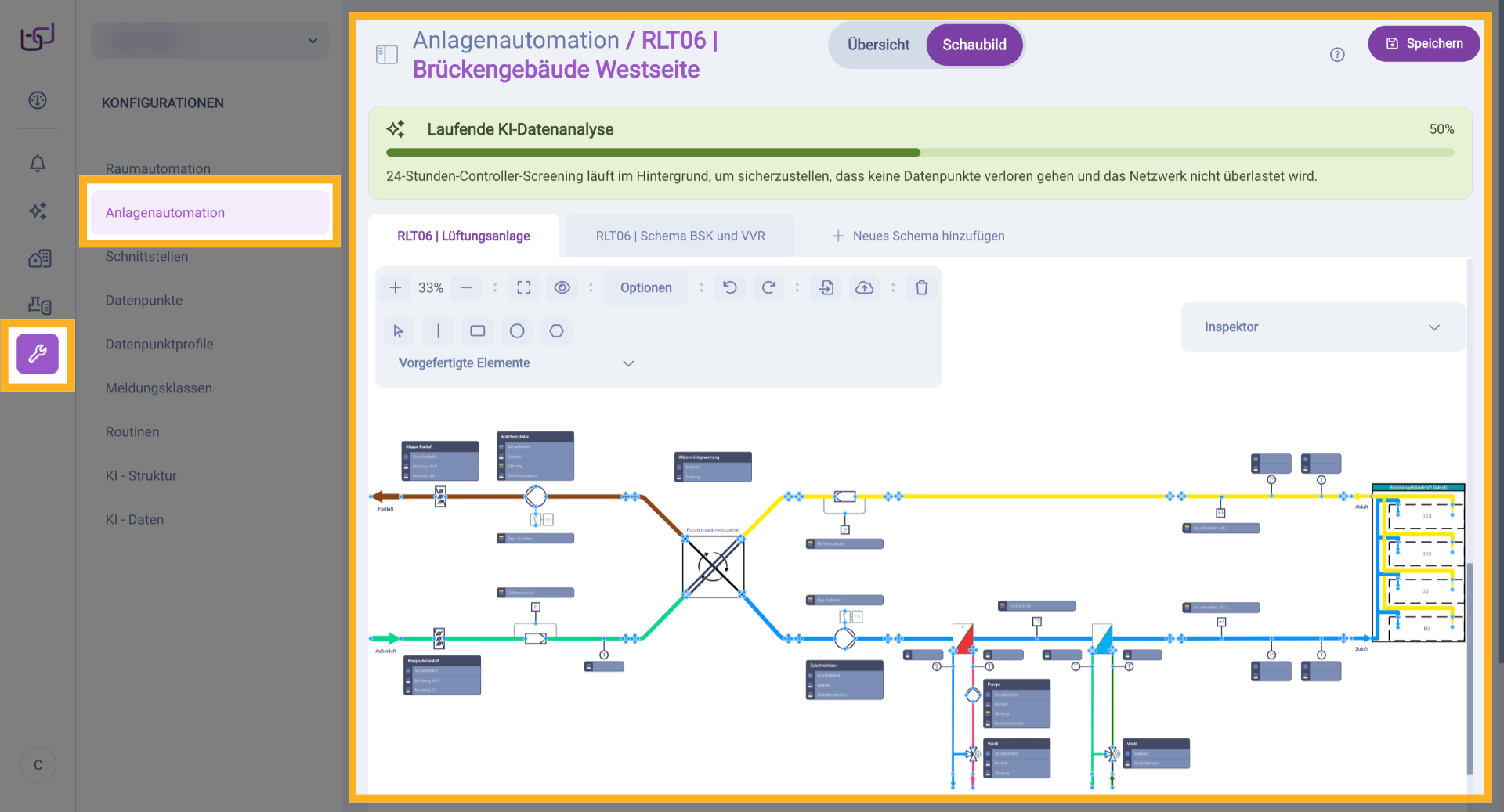 Anlagenschaubilder konfigurieren