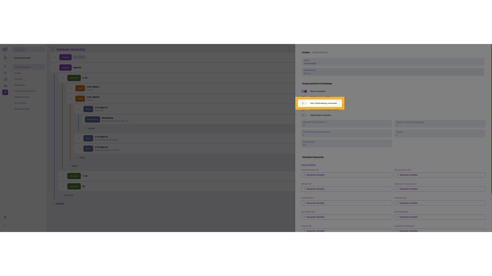 Gruppenspezifische Einstellungen