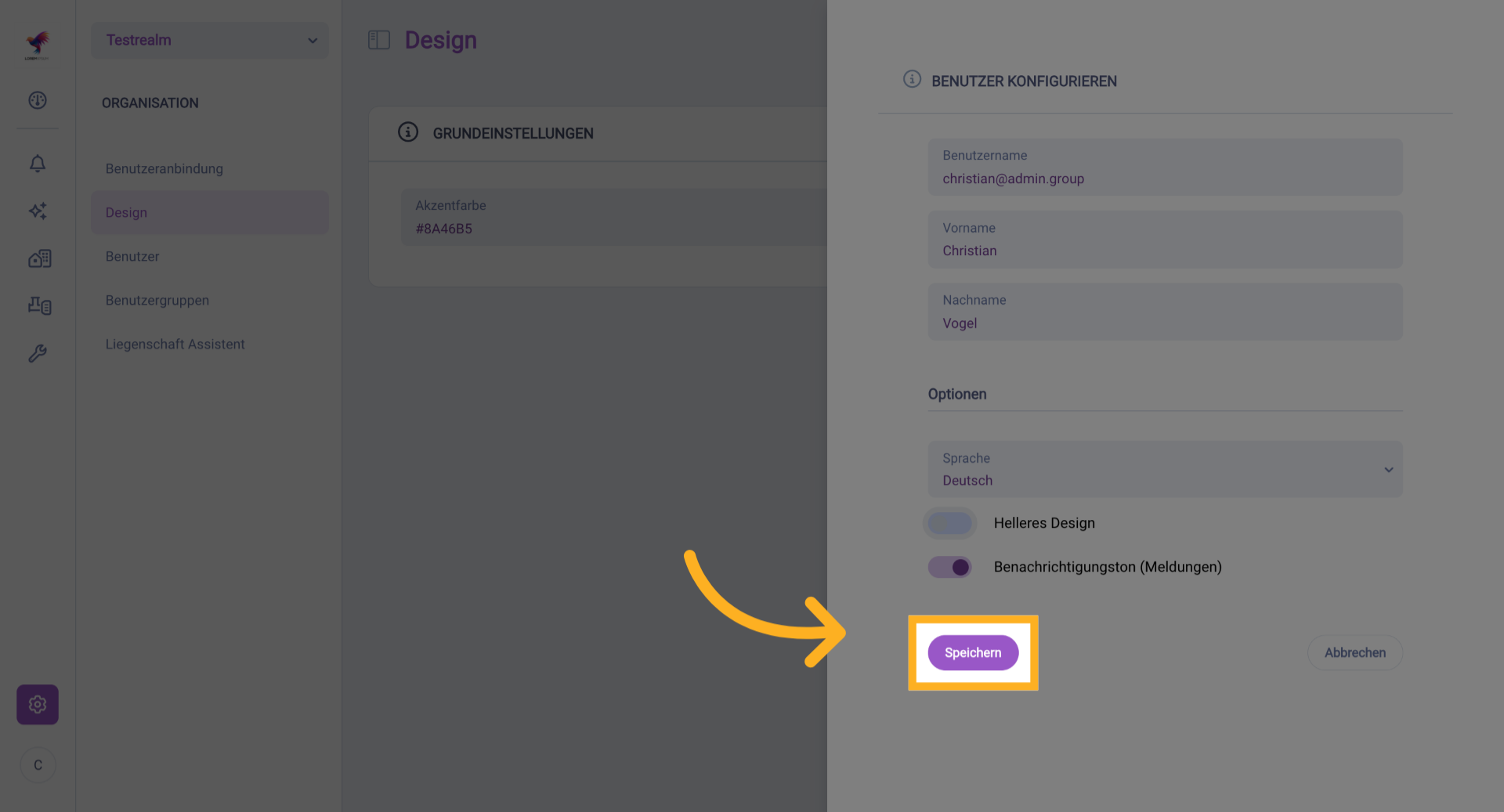 Änderungen Speichern