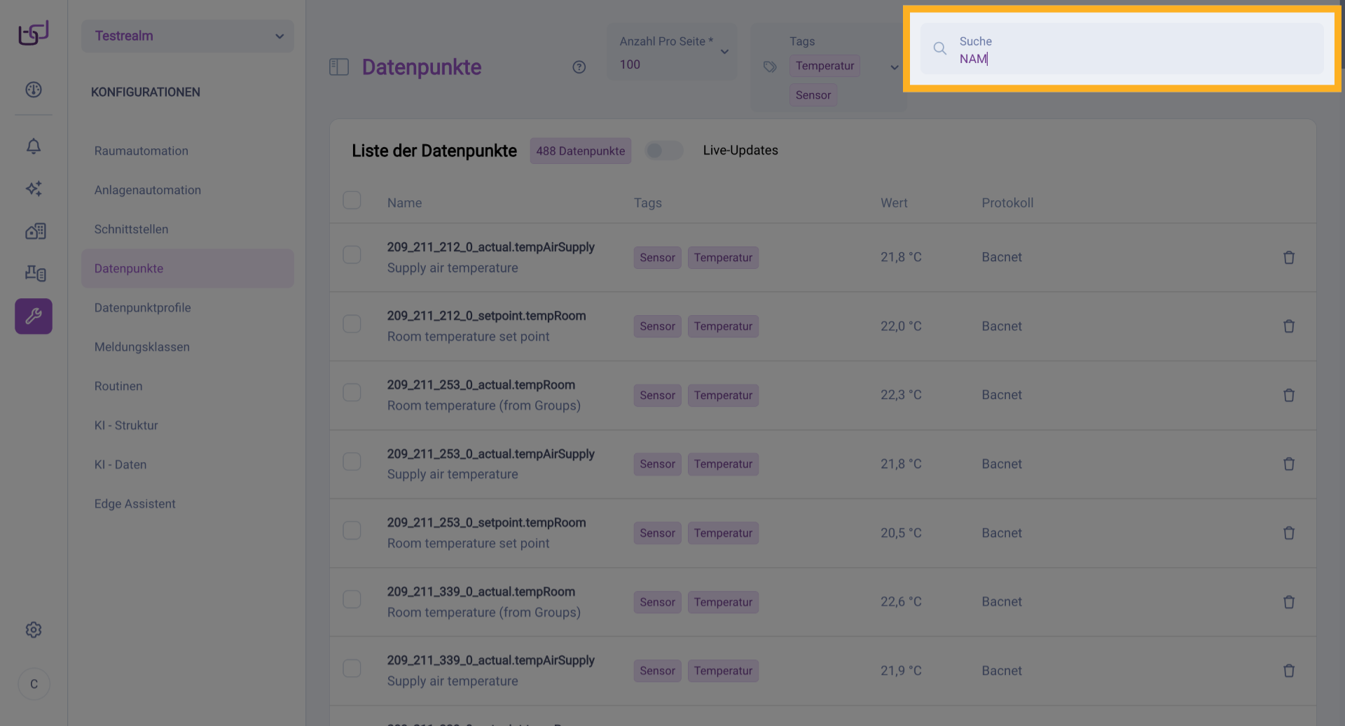 Navigieren Zur Suchergebnisliste