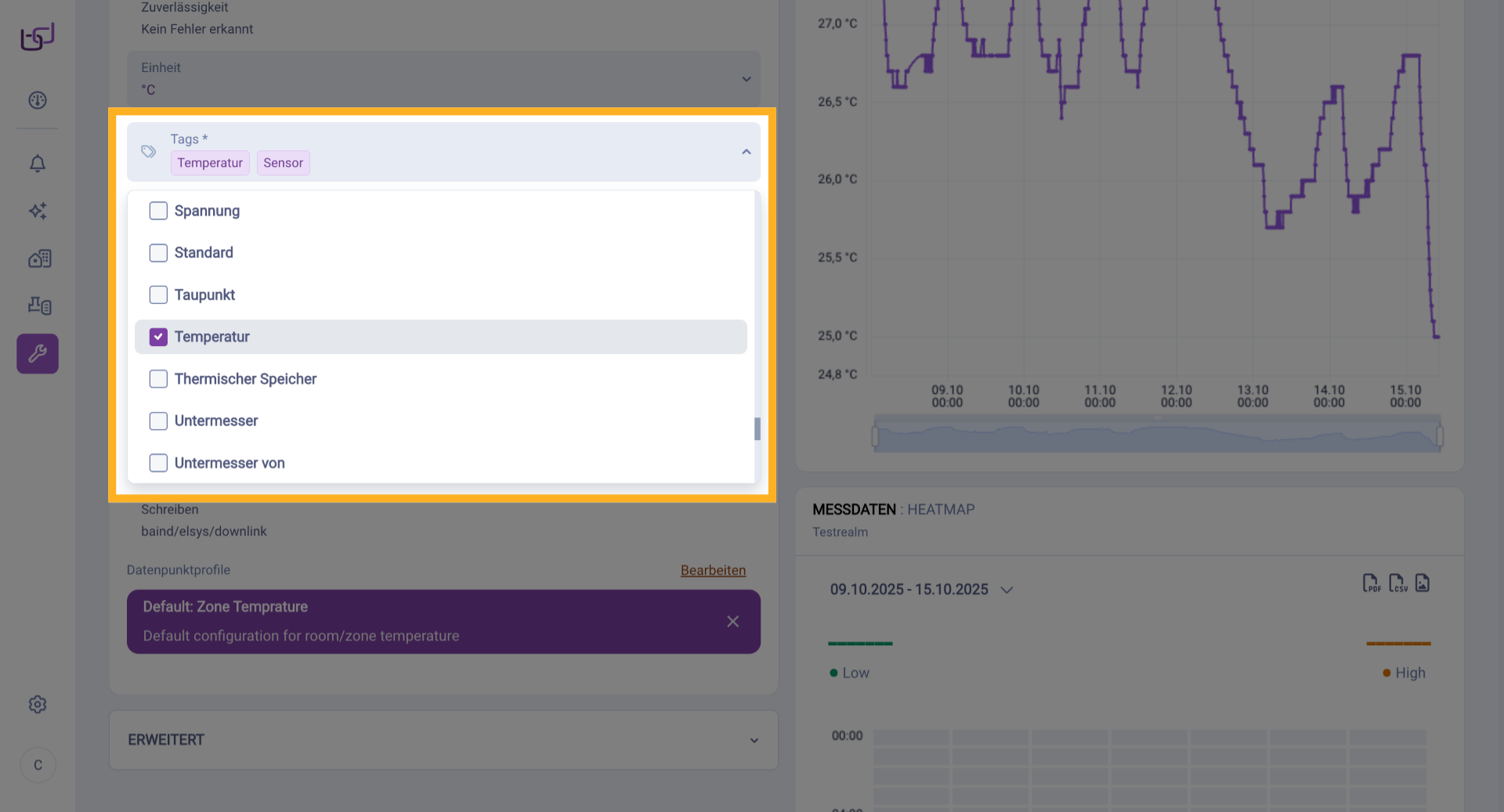 Datenpunktkonfiguration Erneut Anzeigen