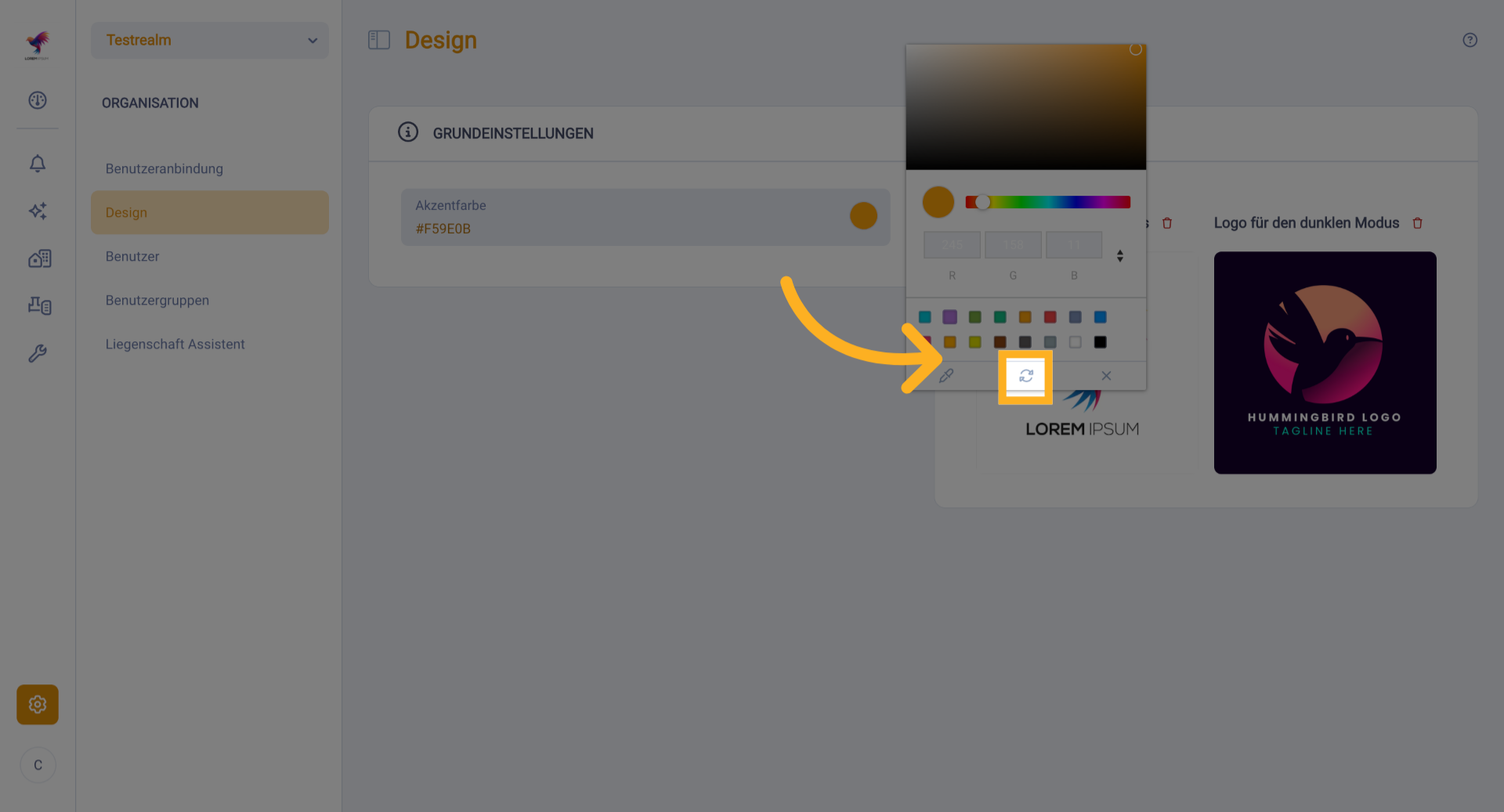 Zur Standardfarbe Zurückkehren