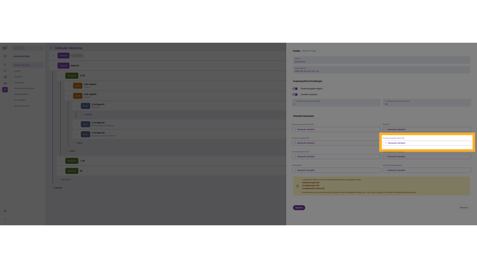 Positionierungsstatus (R)