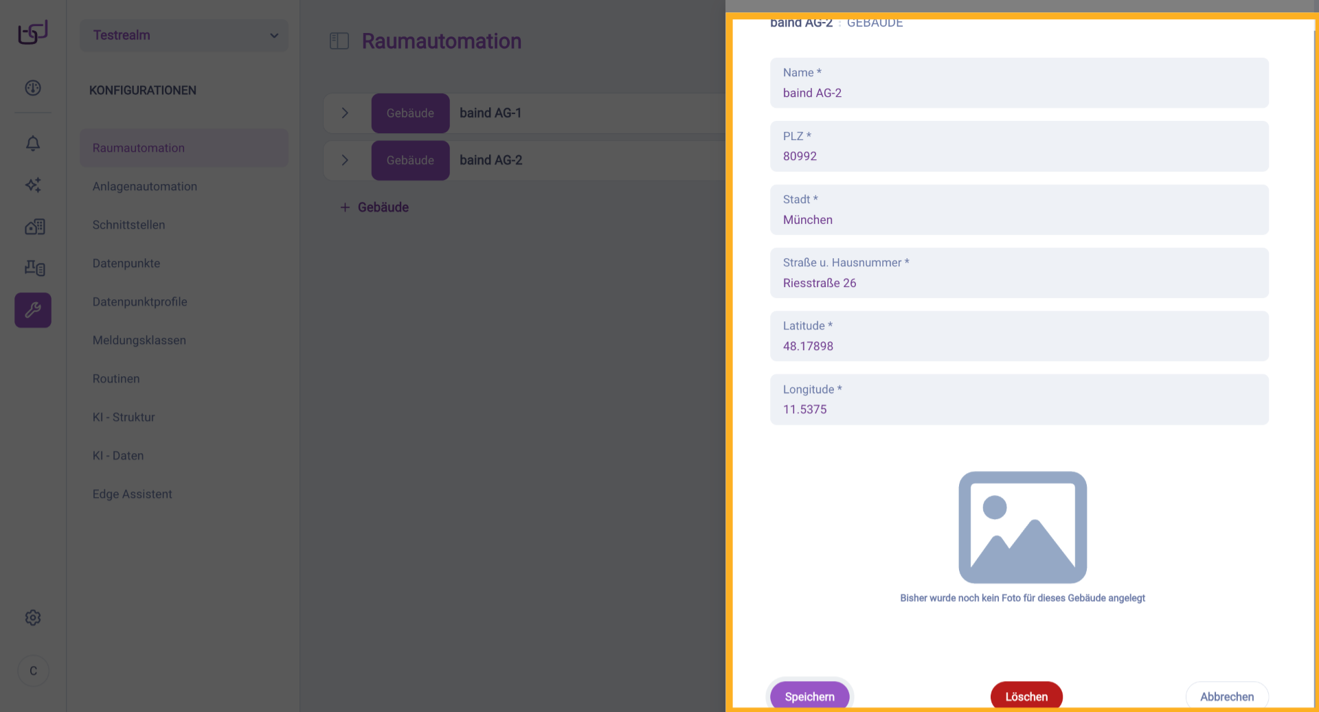 Speichern Abschließen