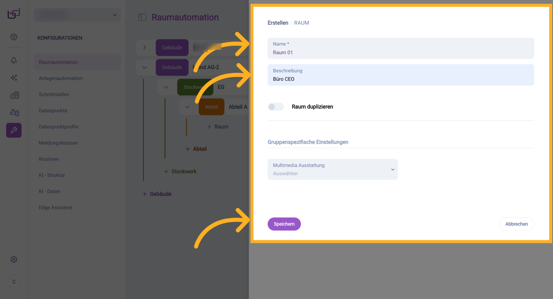 Strukturbereich Aktualisieren