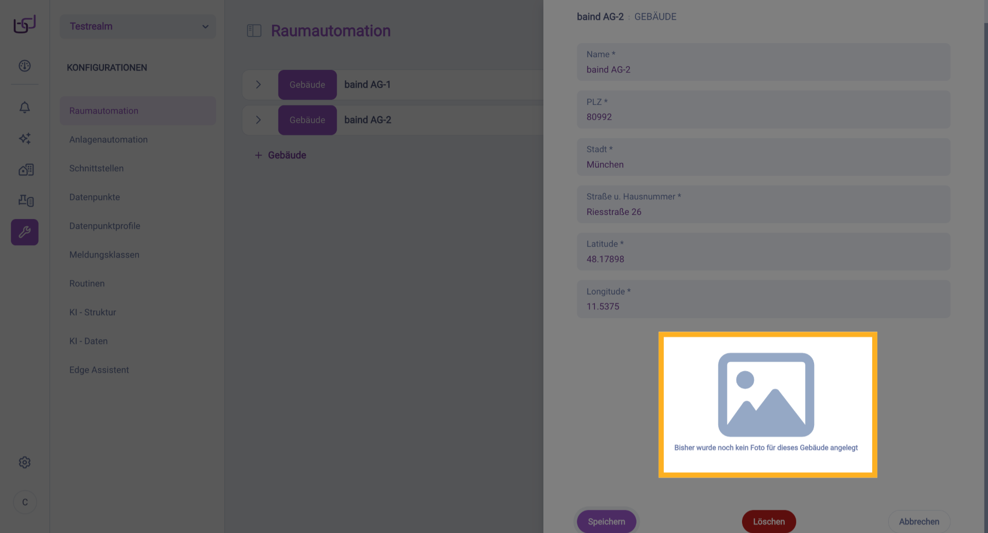 Speichern Abschließen