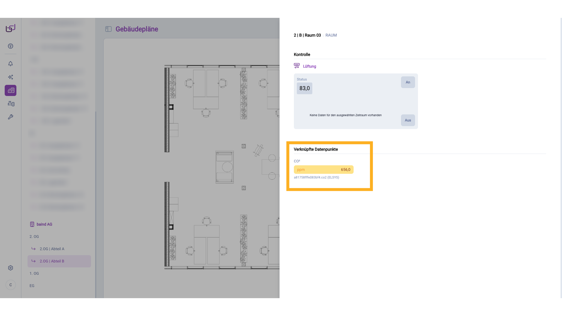 Ansicht Gebäudepläne