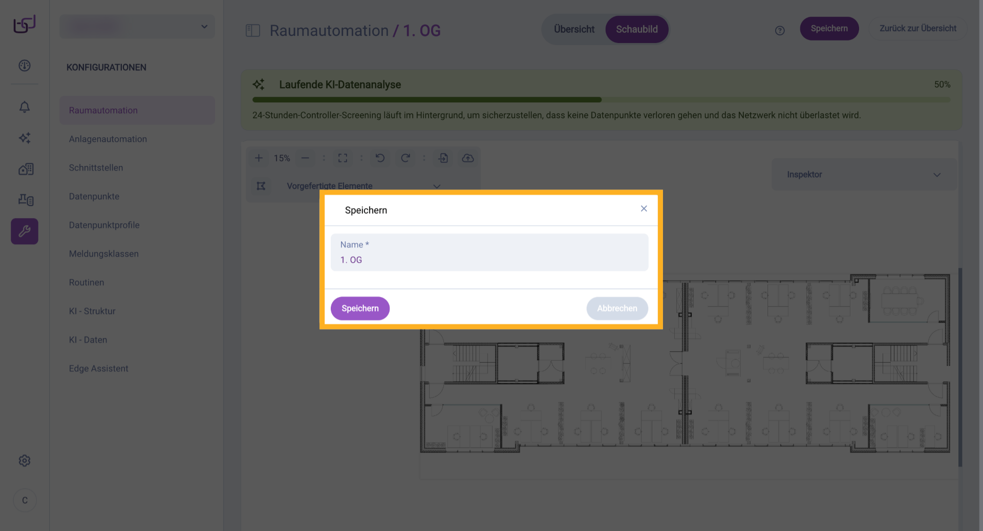 Speichern Sie Stockwerk