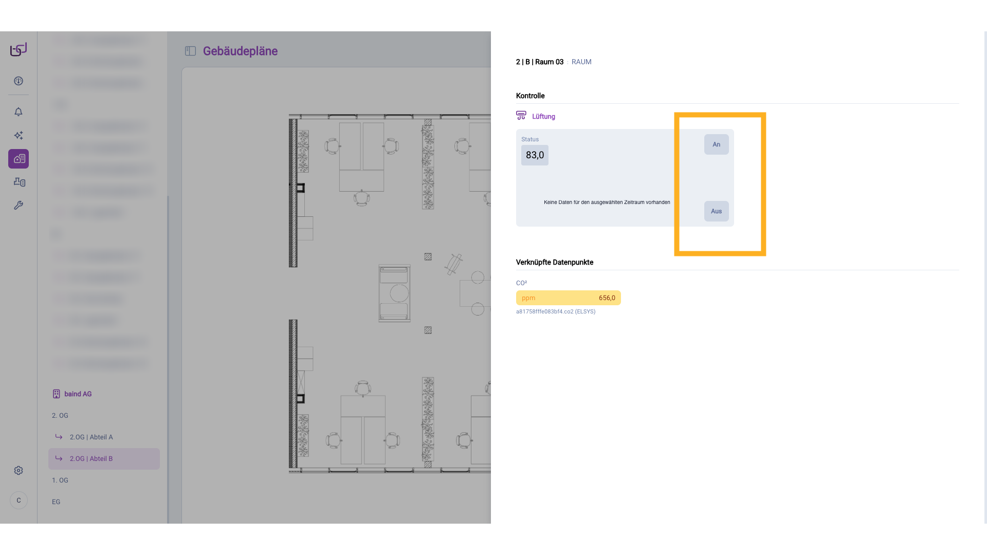 Ansicht Gebäudepläne