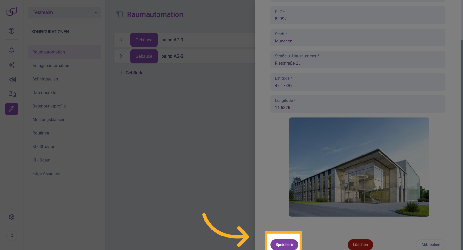 Abschließendes Speichern Abschließen