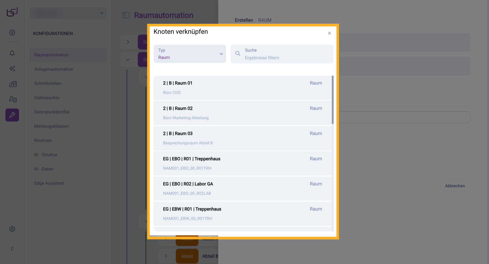 Ansehen der Konfiguration