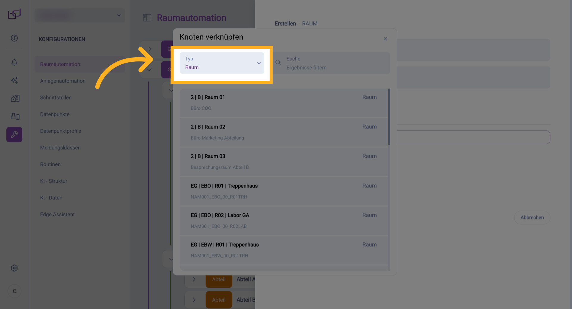 Ansehen der Konfiguration