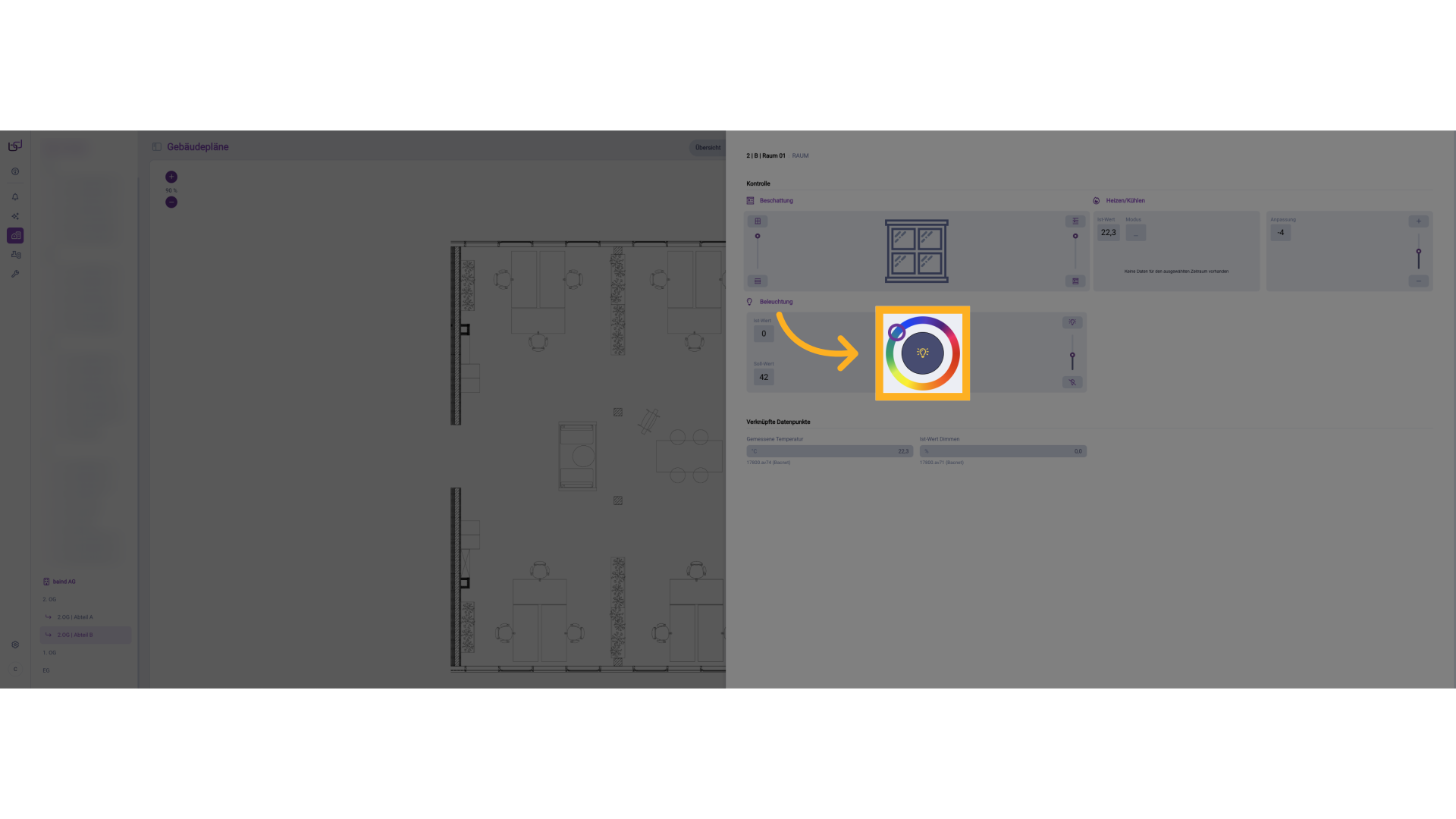 Ansicht Gebäudepläne