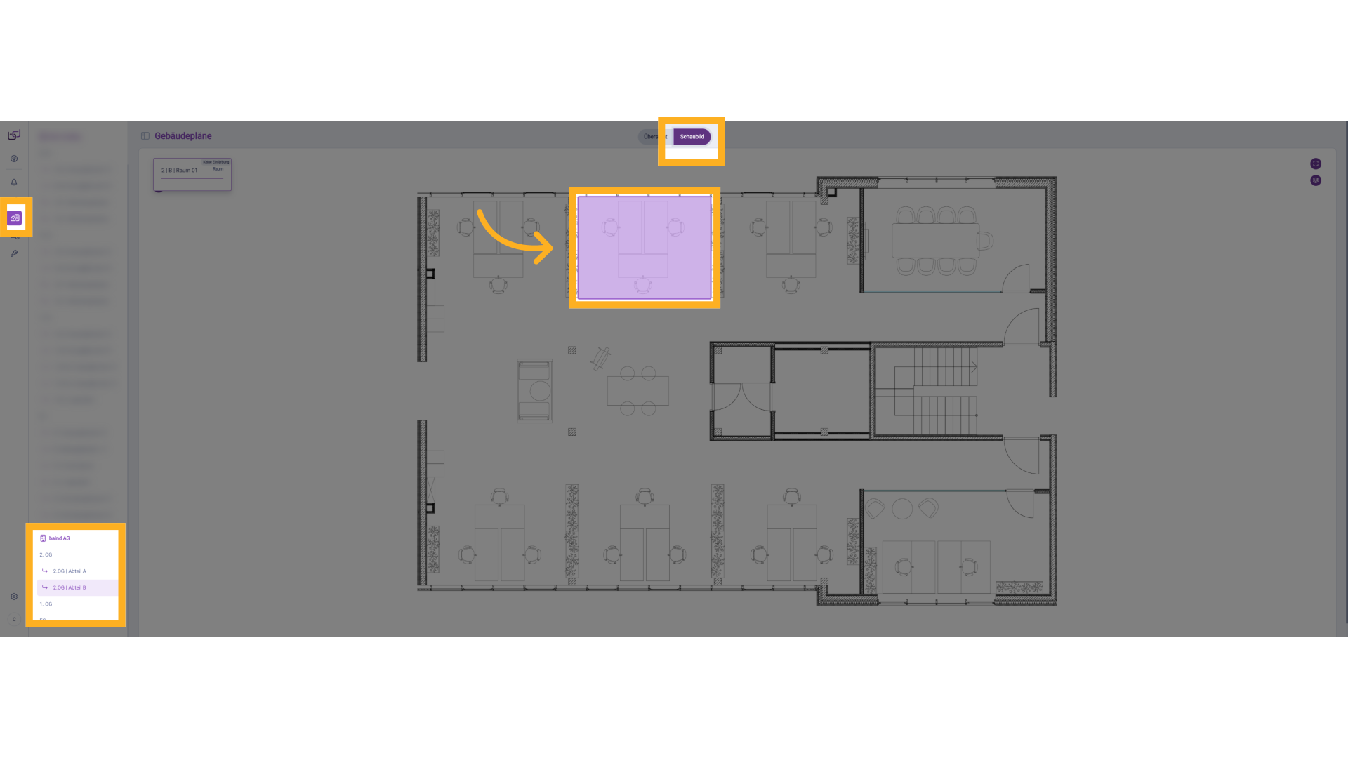 Ansicht Gebäudepläne