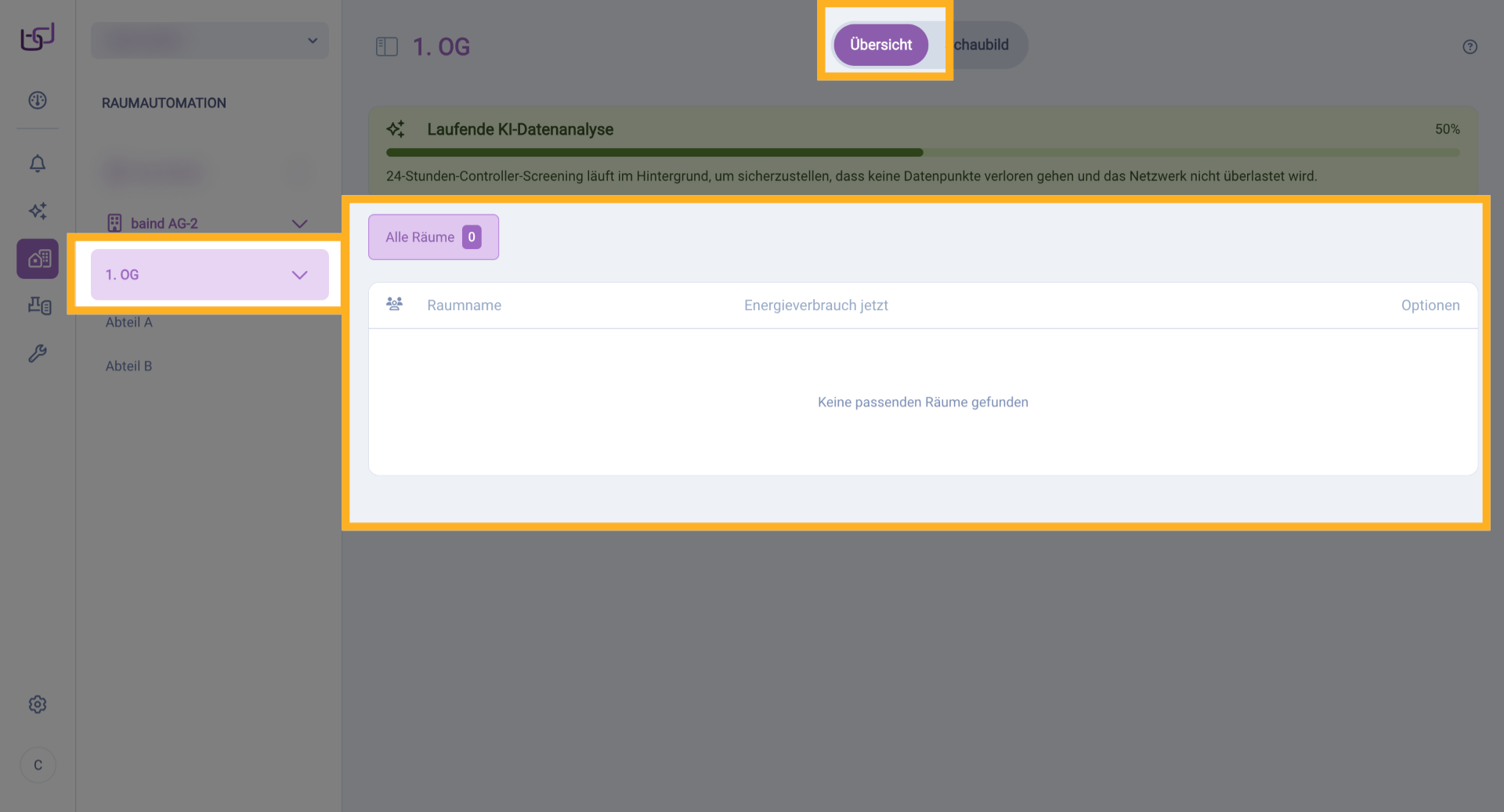 Schaubild Für Gebäudebereiche Öffnen