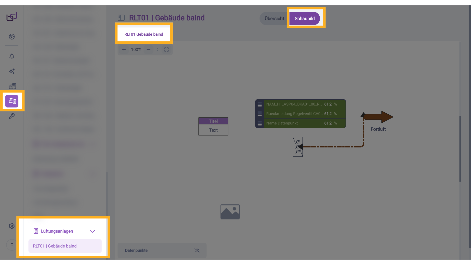 Ansicht Anlagenautomation