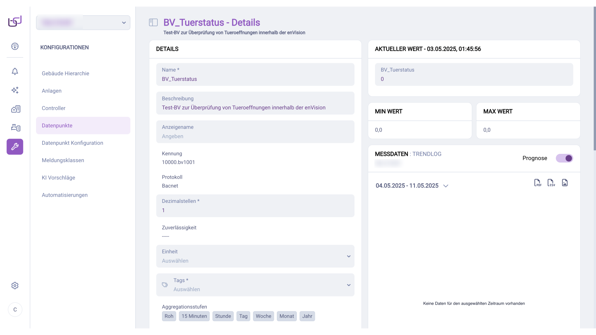 Konfiguration zuweisen