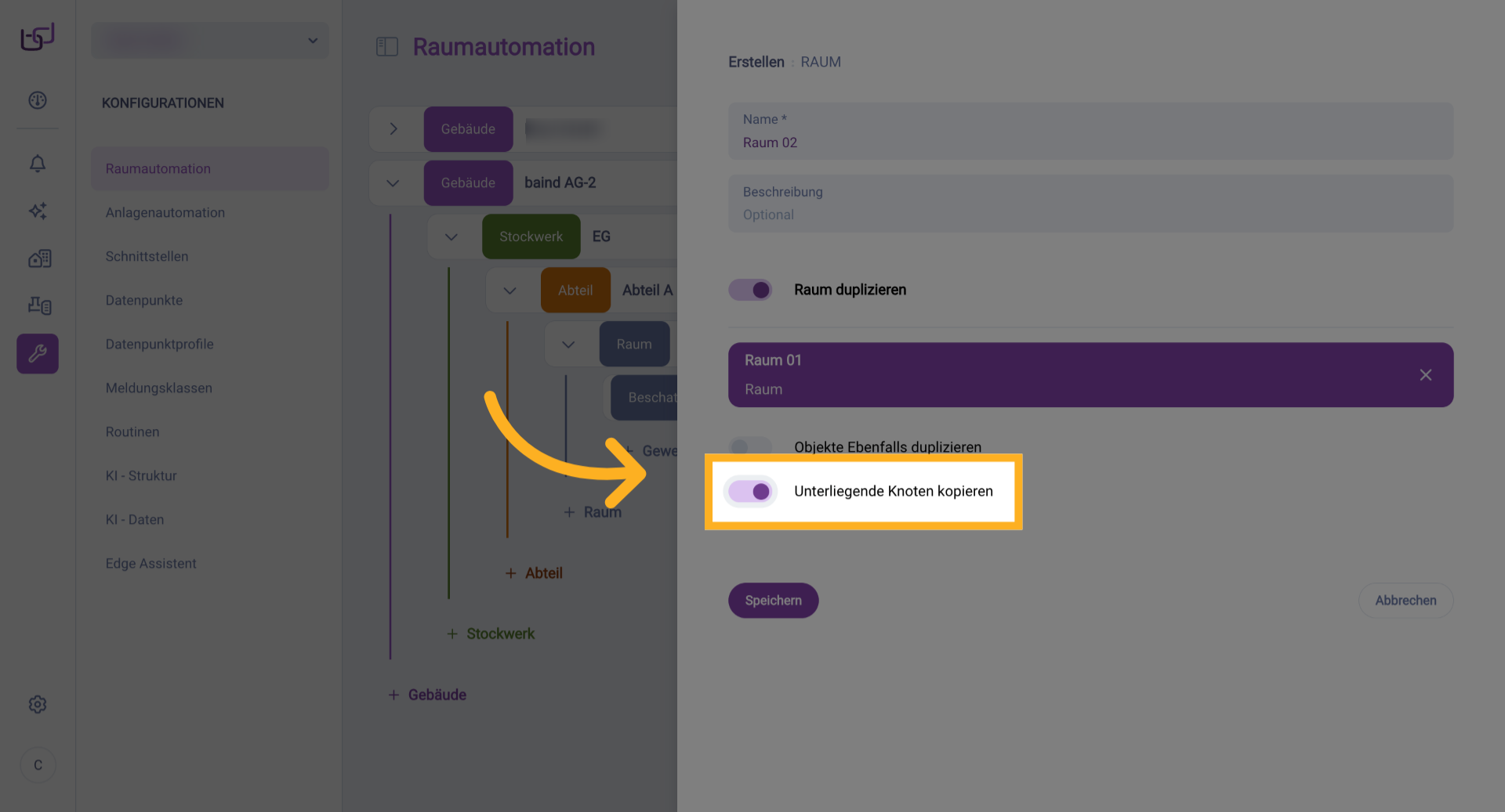 Gruppenspezifische Einstellungen Öffnen