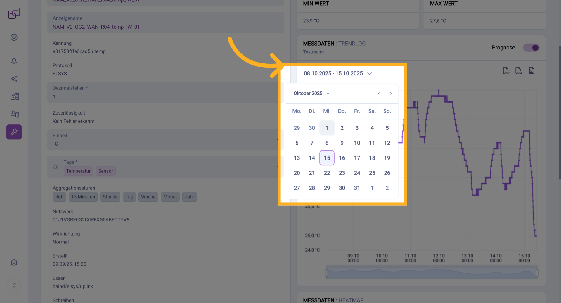 Startdatum Bestätigen