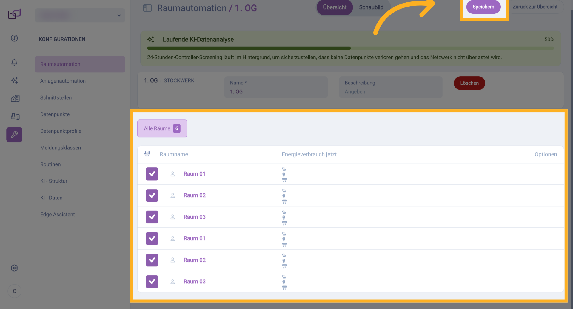 Änderungen Speichern