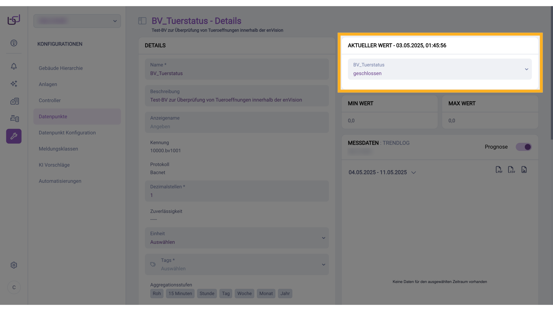 Ansicht Gebäudepläne