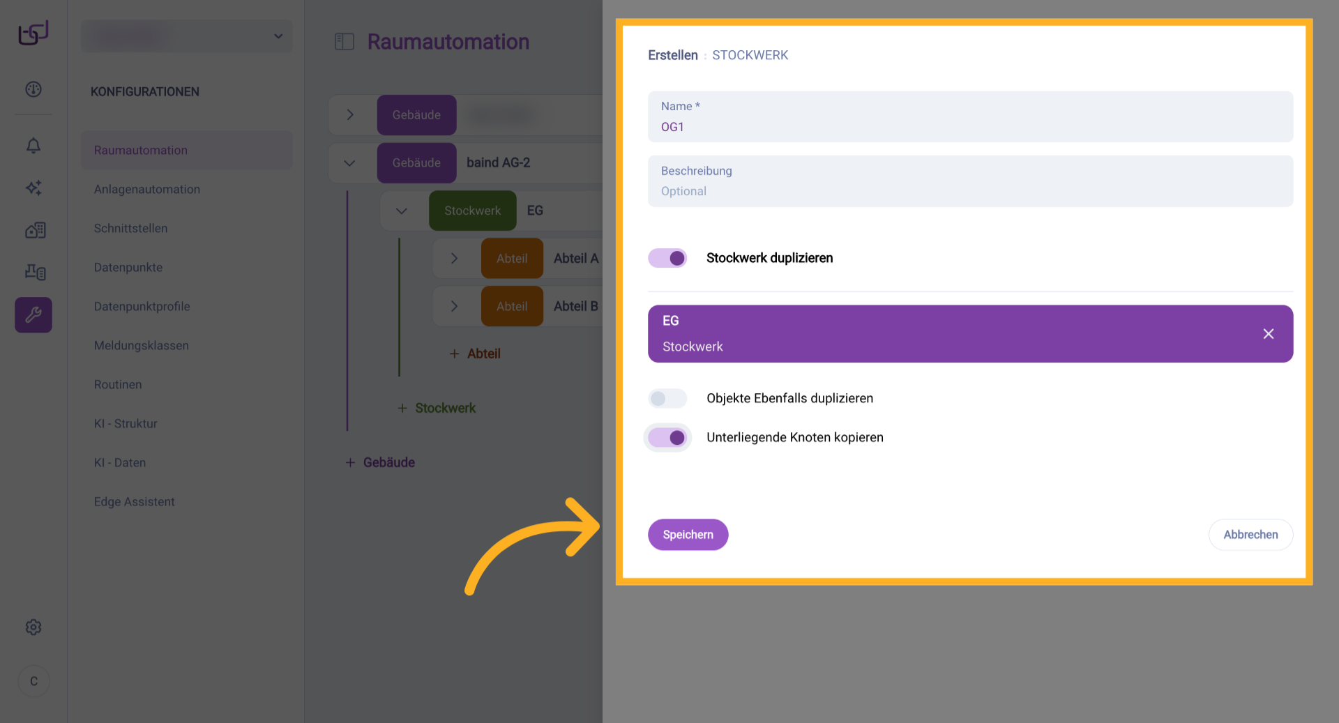 Änderungen Speichern