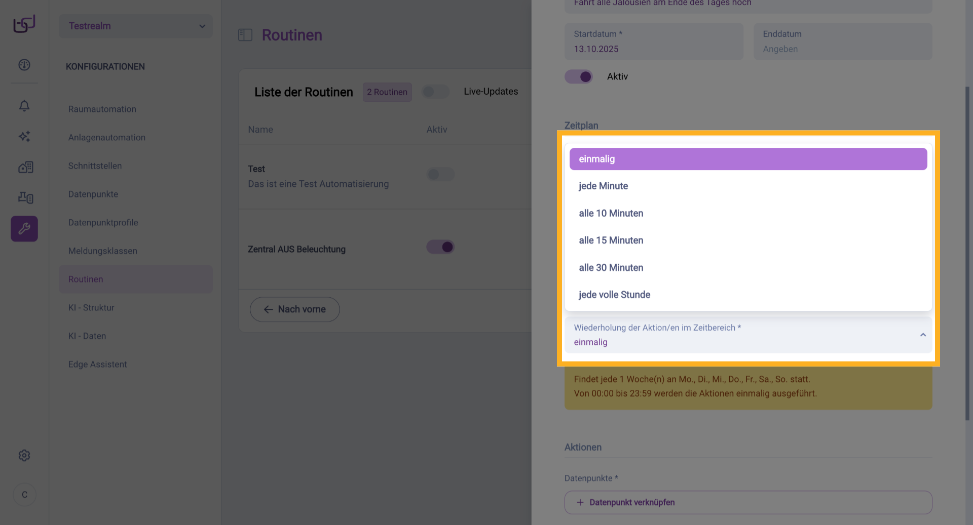 Datenpunkt Verknüpfen