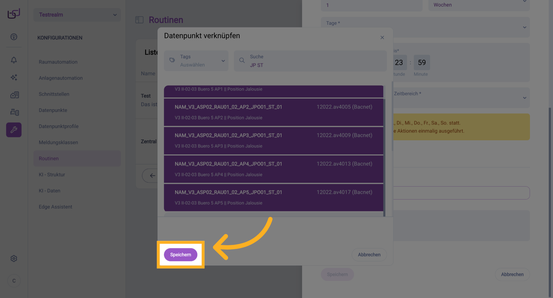 Stundenwert Auswählen